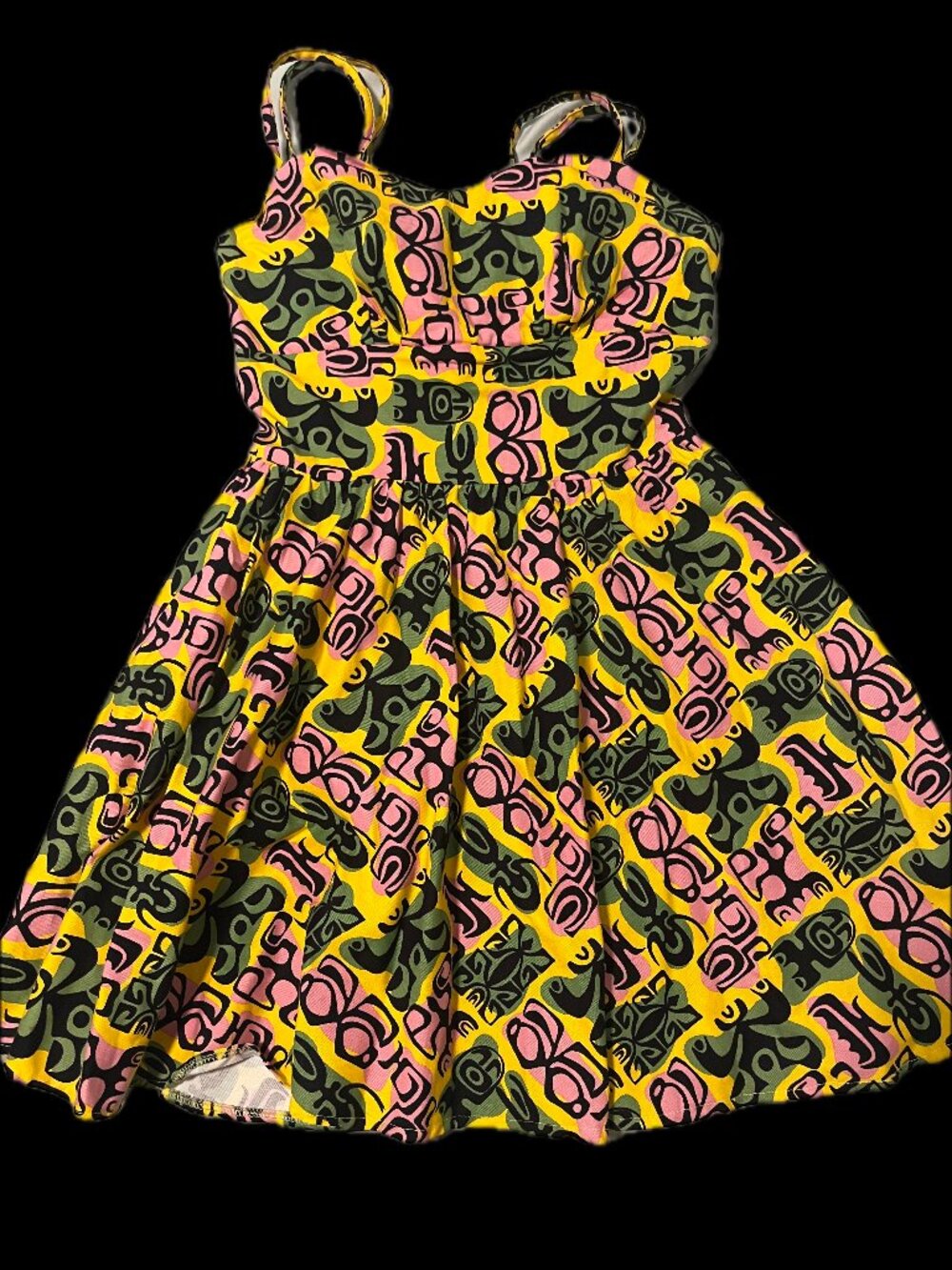 Pinup Couture Tiki Print Summer Dress